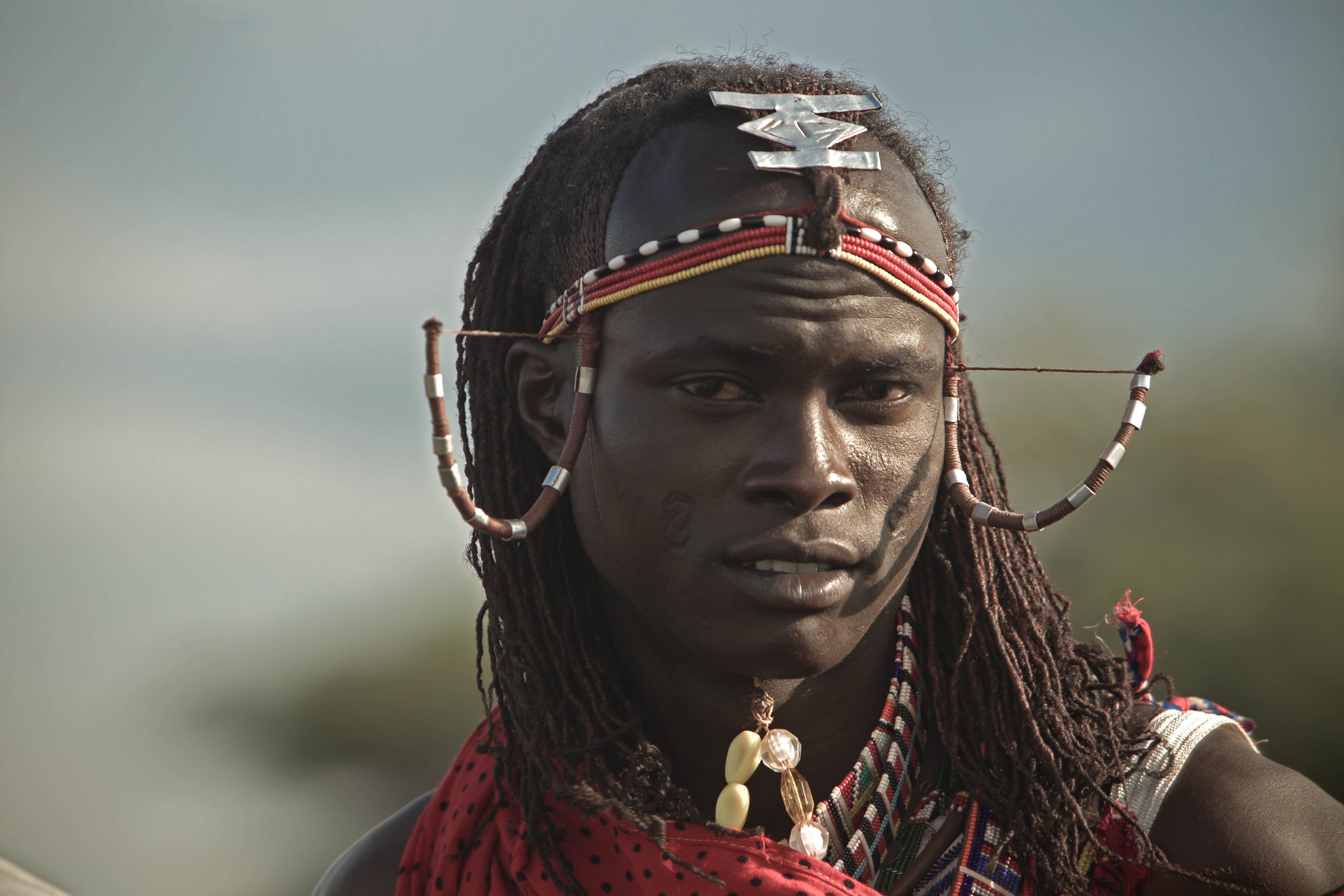 A Maasai warrior.