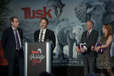TMFS_Tusk Wildlife Gala 2017_BNI_3869 Kief Davidson, Richard Ladkani, Charlie Mayhew, Ellen O'Connell
